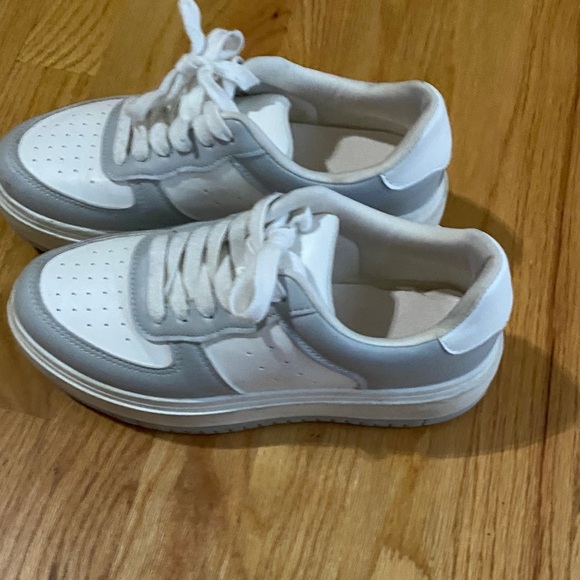 White and Gray Sneakers - Picture 3 of 4